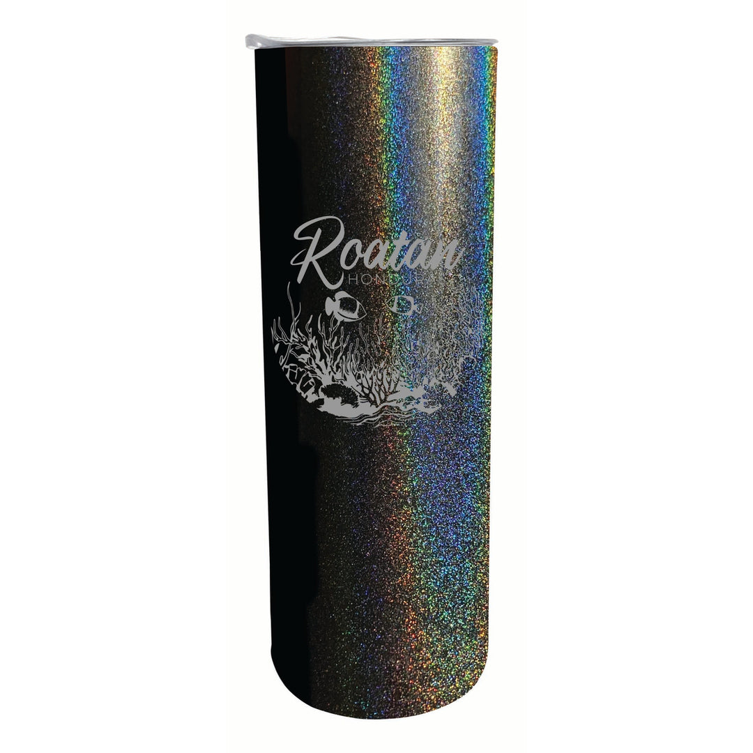 Roatan Honduras Souvenir 20 oz Engraved Insulated Stainless Steel Skinny Tumbler Image 5