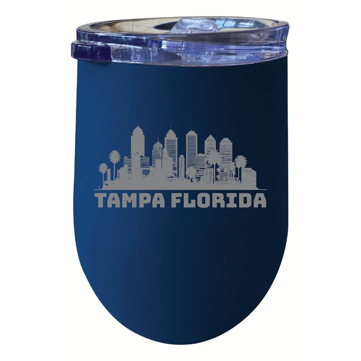 Tampa Florida Souvenir 12 oz Engraved Insulated Wine Stainless Steel Tumbler Image 5