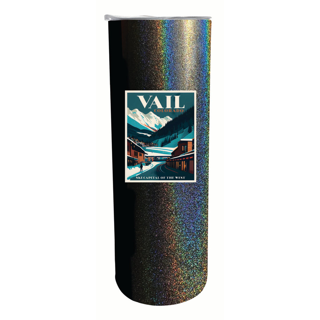 Vail Colorado Design B Souvenir 20 oz Insulated Stainless Steel Skinny Tumbler Image 4