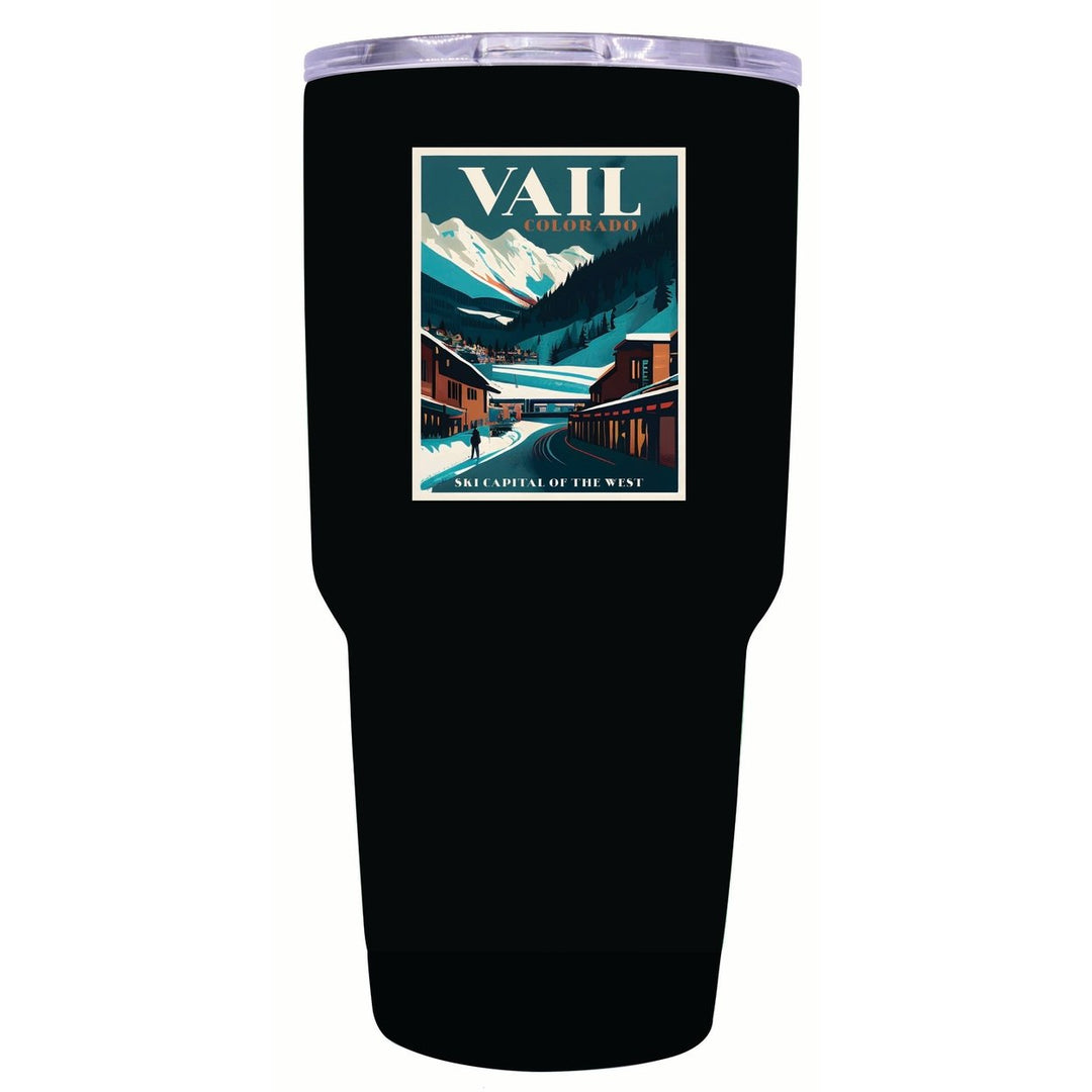 Vail Colorado Design B Souvenir 24 oz Insulated Stainless Steel Tumbler Image 1