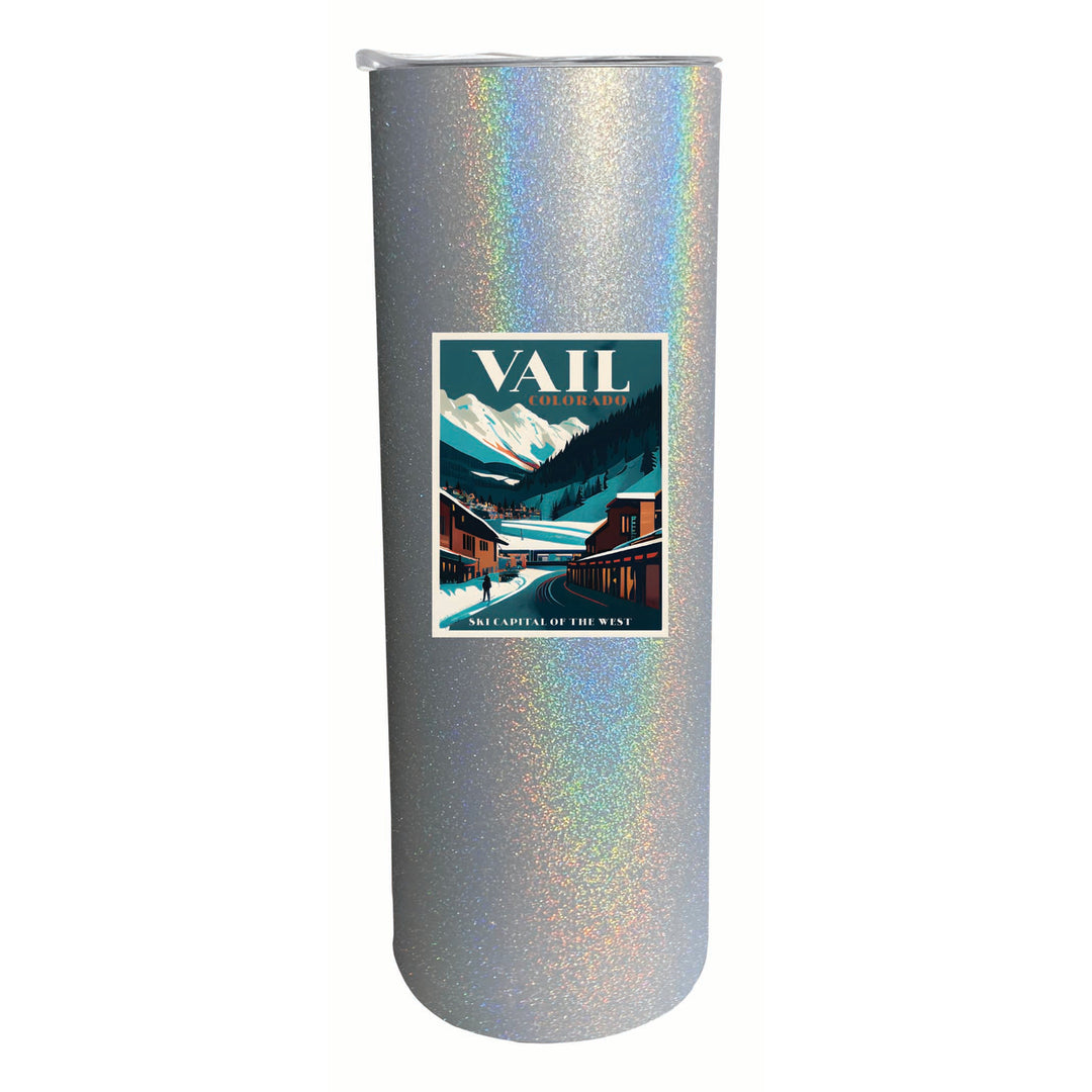 Vail Colorado Design B Souvenir 20 oz Insulated Stainless Steel Skinny Tumbler Image 6