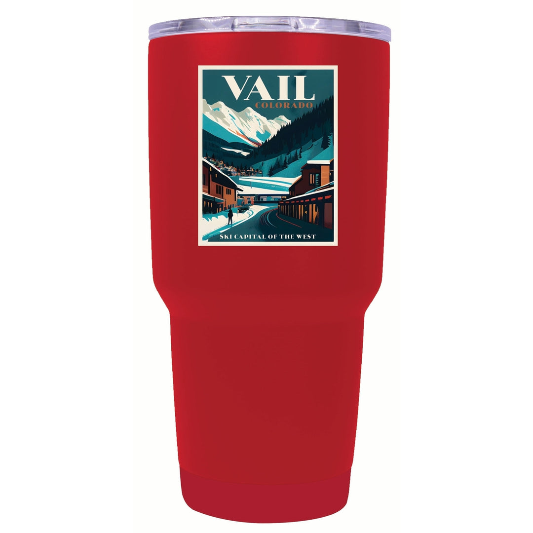 Vail Colorado Design B Souvenir 24 oz Insulated Stainless Steel Tumbler Image 5