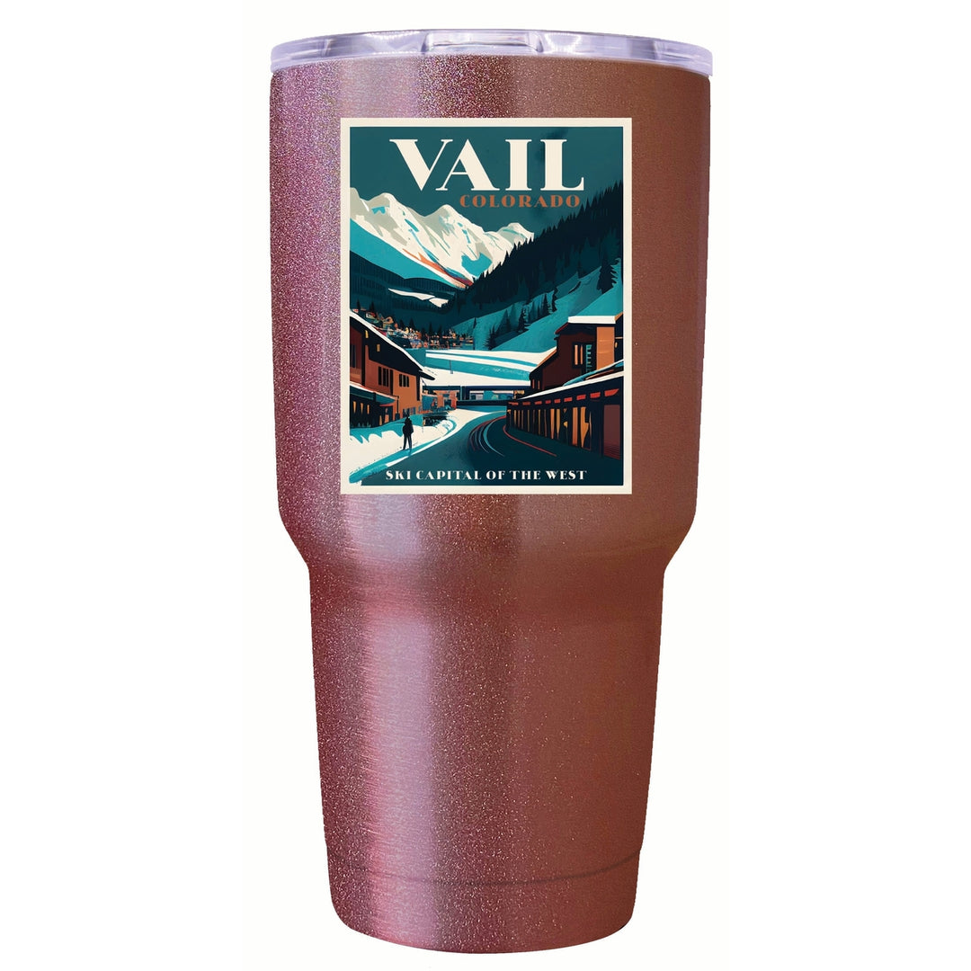 Vail Colorado Design B Souvenir 24 oz Insulated Stainless Steel Tumbler Image 8