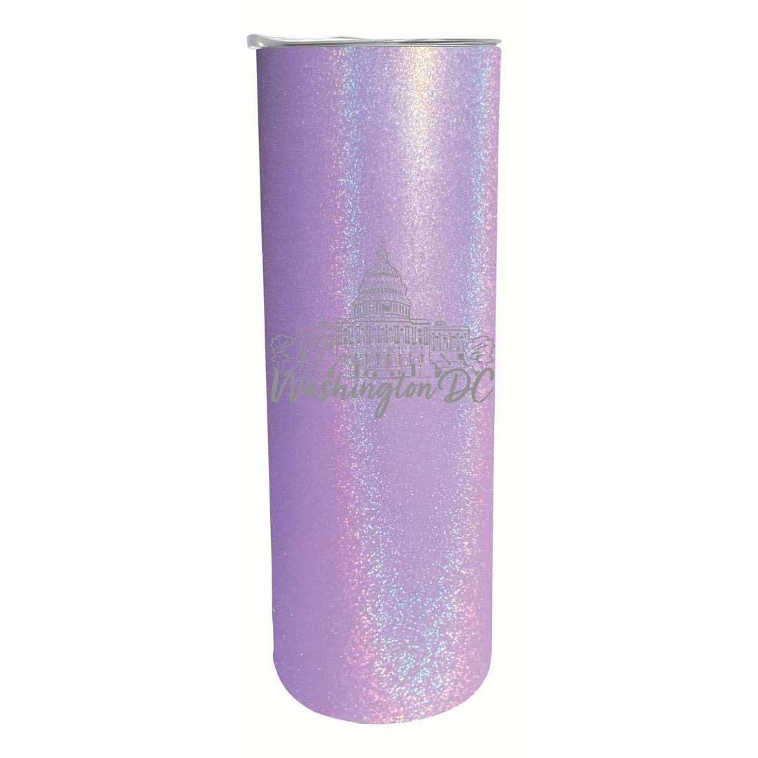 Washington DC Engraving2 Souvenir 20 oz Engraved Insulated Stainless Steel Skinny Tumbler Image 6