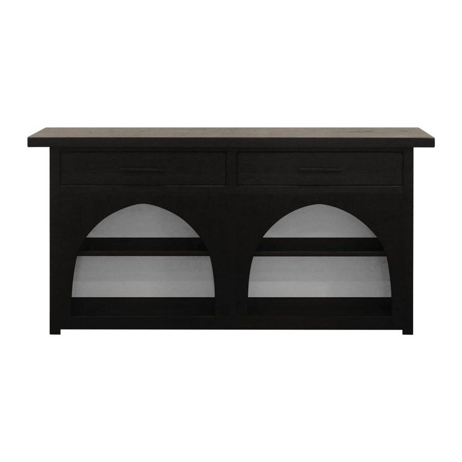 Gracie Mills Forney Console Black Grey Accent Furniture GRACE-15670 Modern Design Image 1