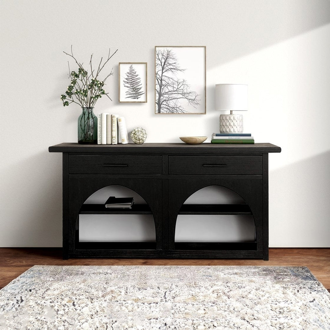 Gracie Mills Forney Console Black Grey Accent Furniture GRACE-15670 Modern Design Image 2