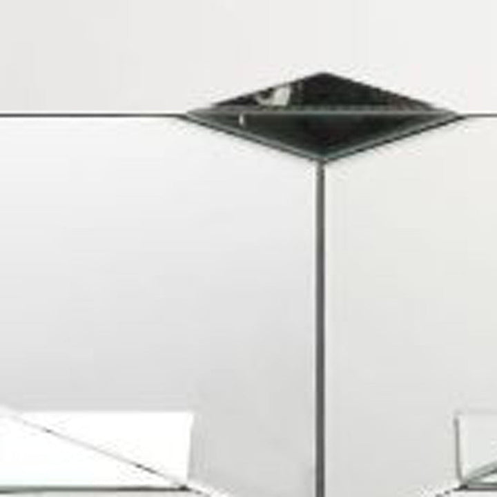 24" Clear Mirrored Square Mirrored End Table Image 4