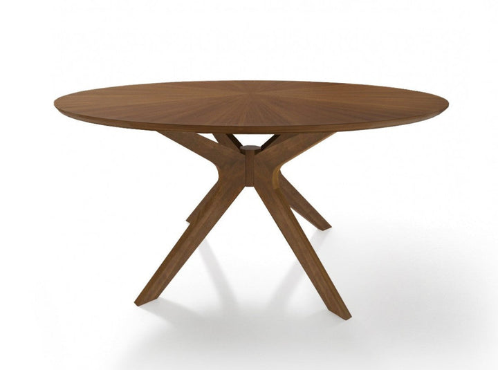 59" Brown Round Dining Image 3