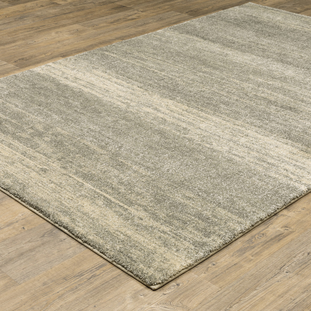 8 X 11 Grey Beige And Tan Abstract Power Loom Stain Resistant Area Rug Image 4