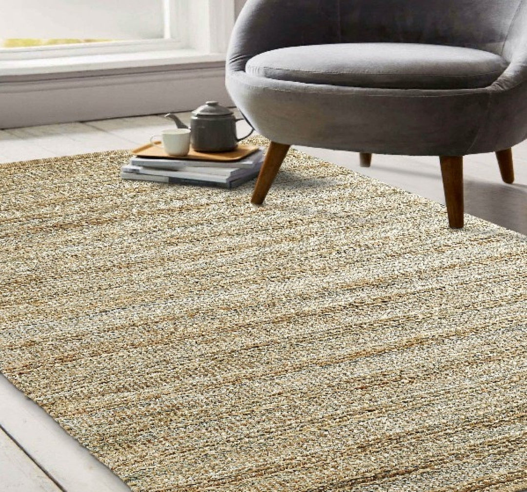 8 x 10 Natural Hand Woven Area Rug Image 8