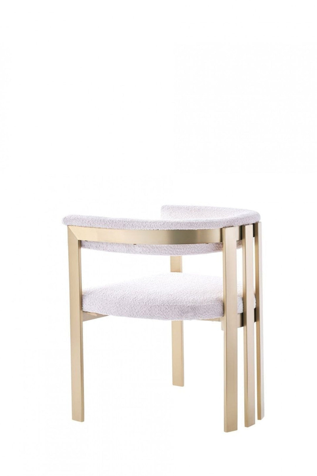 Beige Gold Dining Chair Image 3