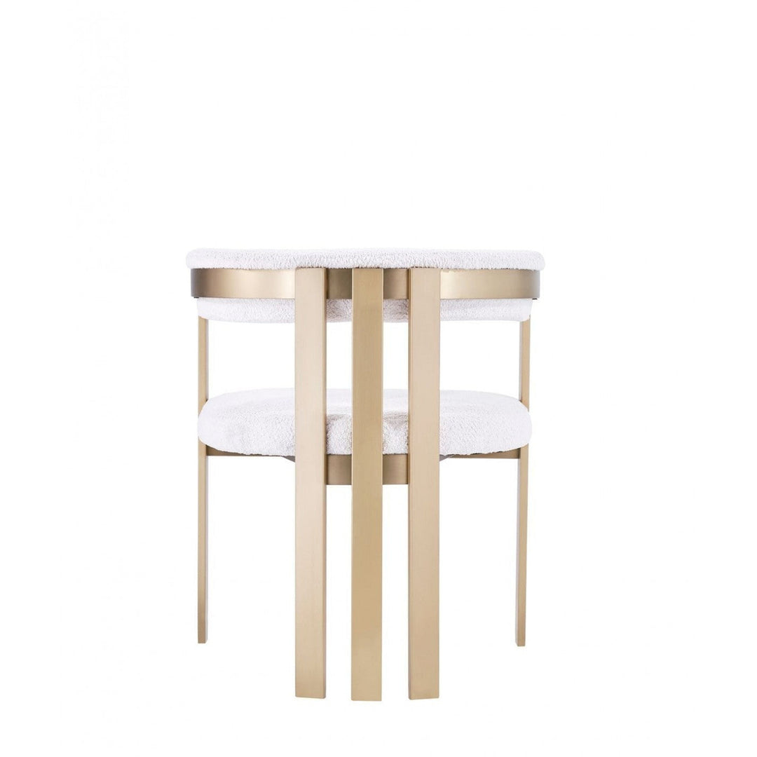 Beige Gold Dining Chair Image 4