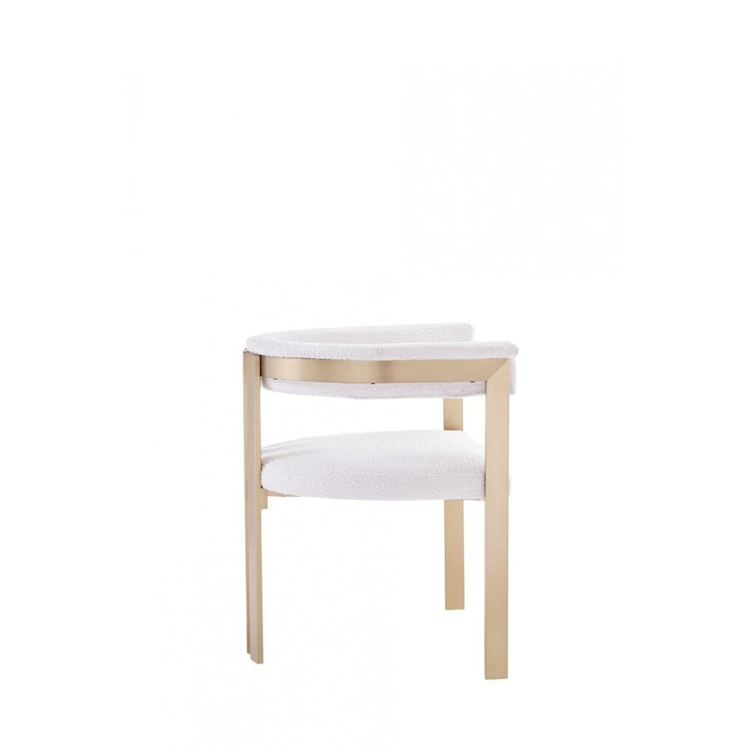 Beige Gold Dining Chair Image 5