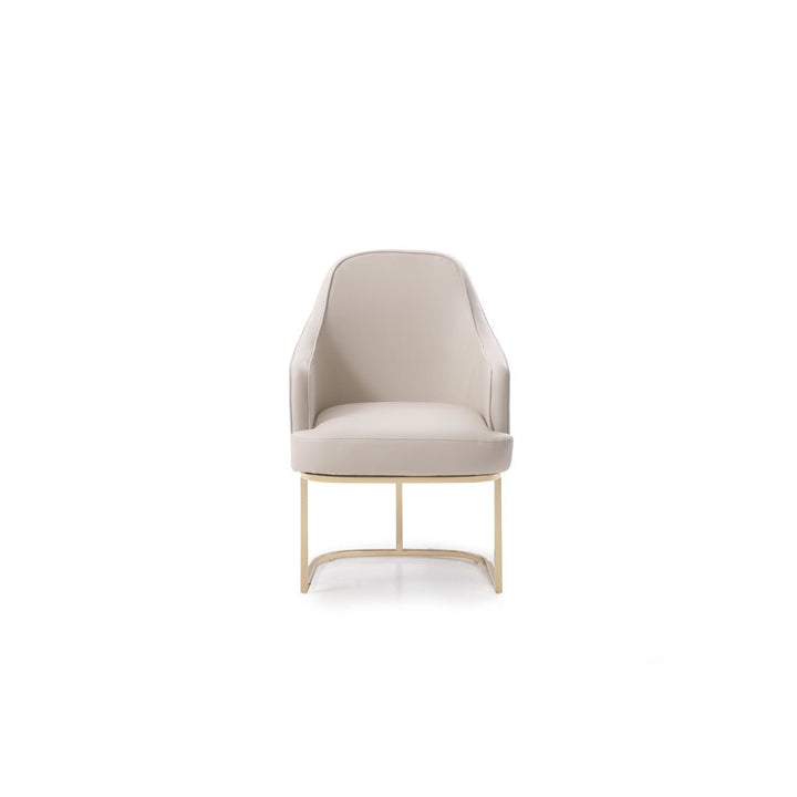 Gray Gold Modern Dining Chair Image 4