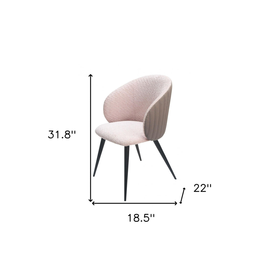 Gray Cream Contemporary Dining Chair Image 7