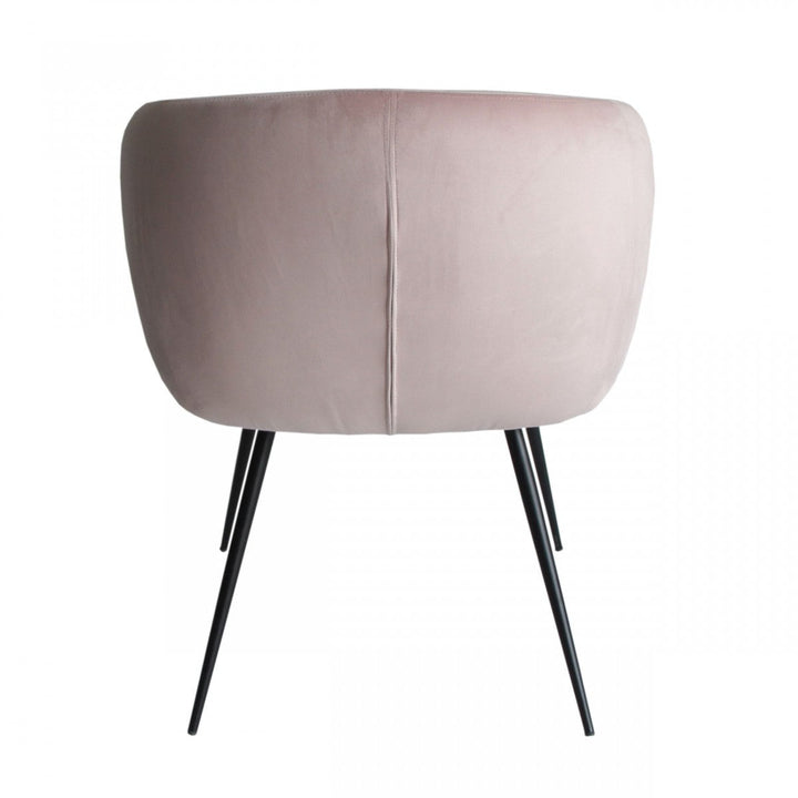 Pink Velvet Modern Dining Chair Image 4