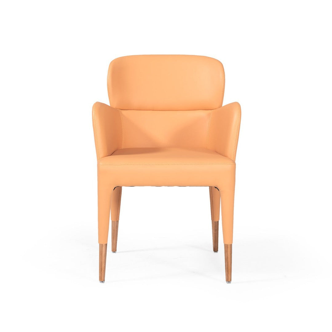 Peach Rosegold Dining Chair Image 2