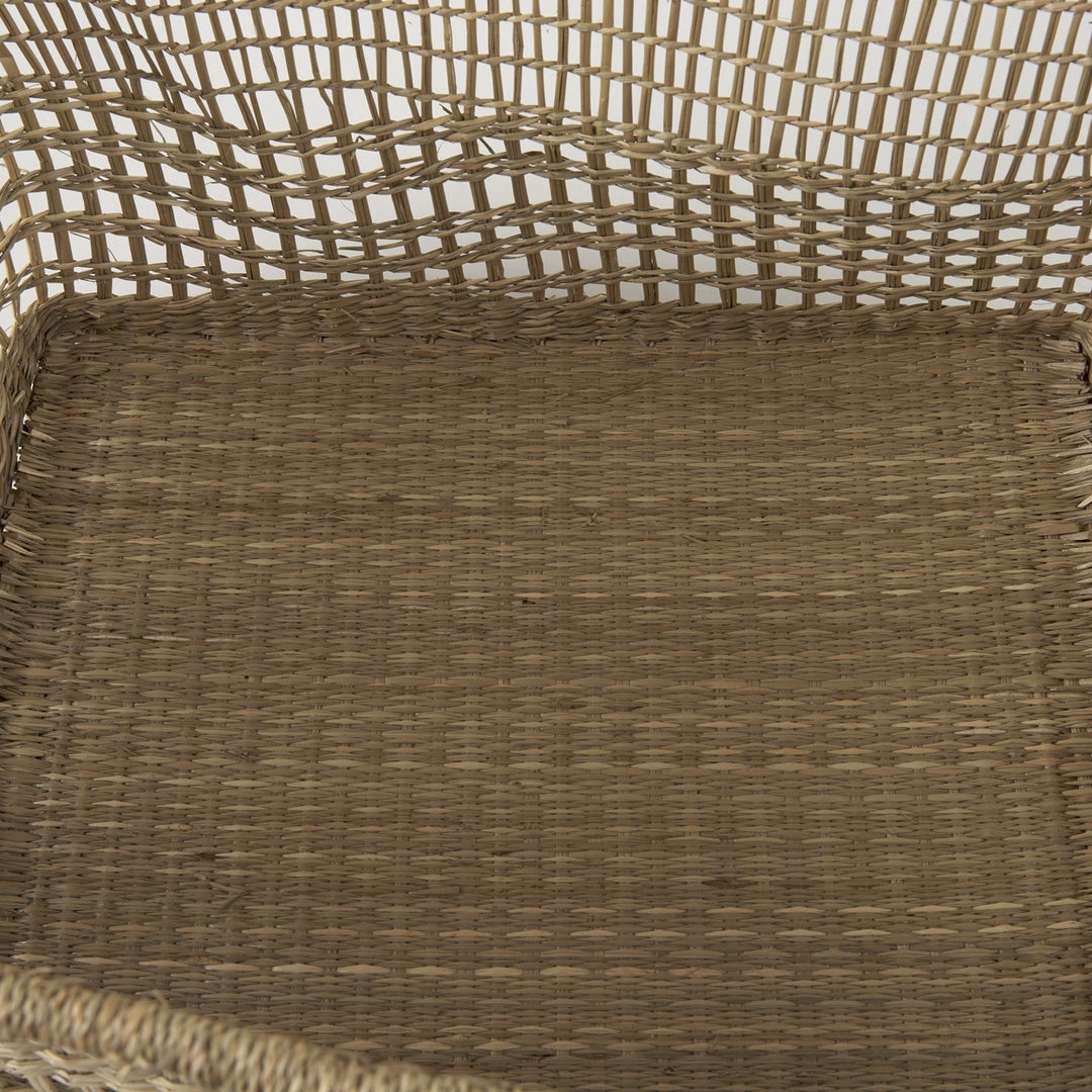 Set Of Two Brown Wicker Storage Baskets Image 7