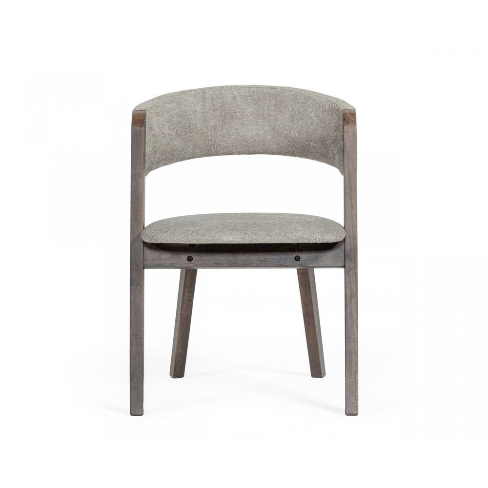 Set of Two Gray Wenge Dining Chairs Image 2