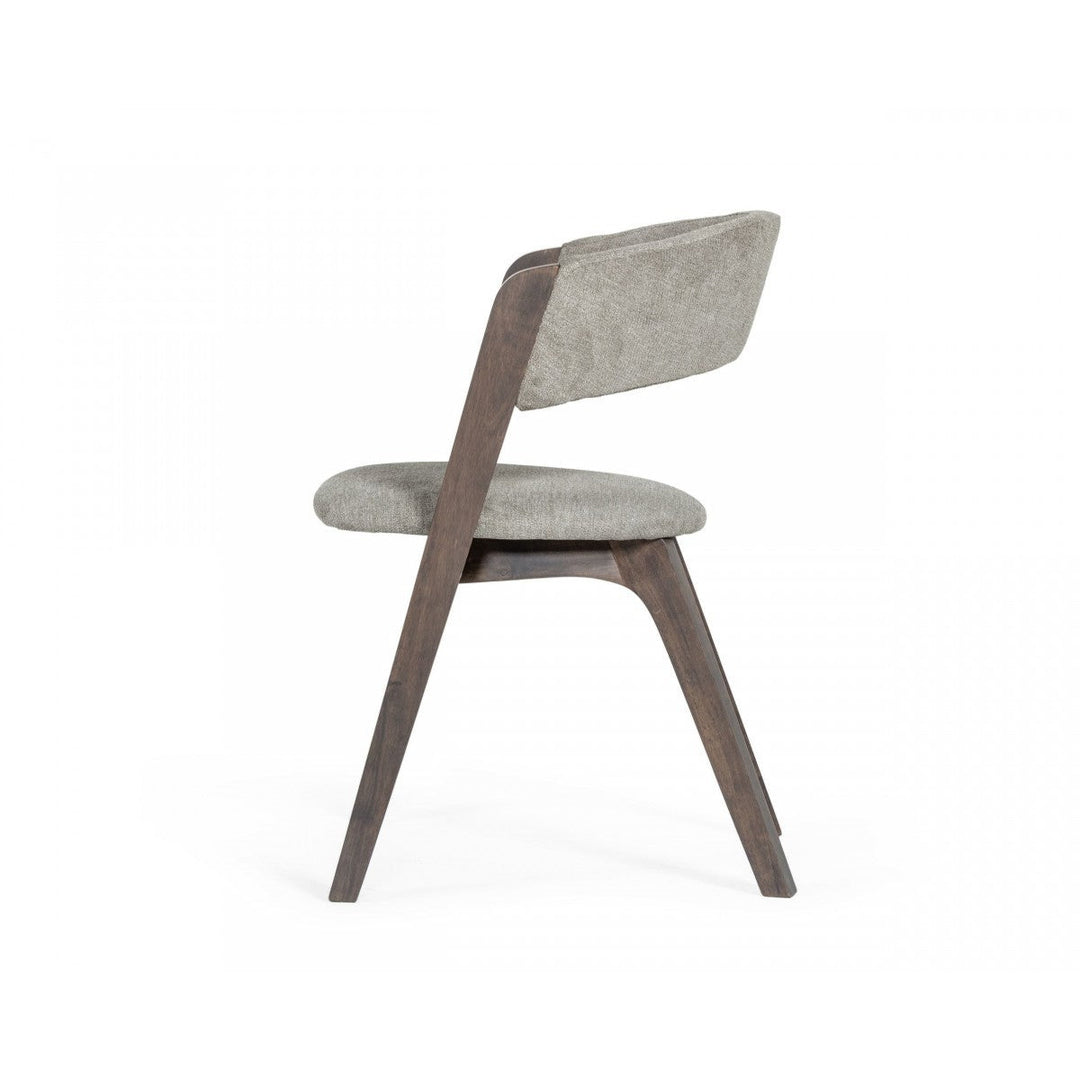 Set of Two Gray Wenge Dining Chairs Image 3