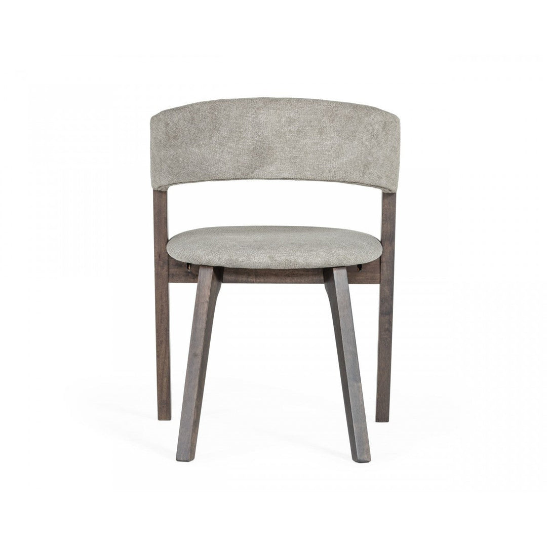 Set of Two Gray Wenge Dining Chairs Image 4