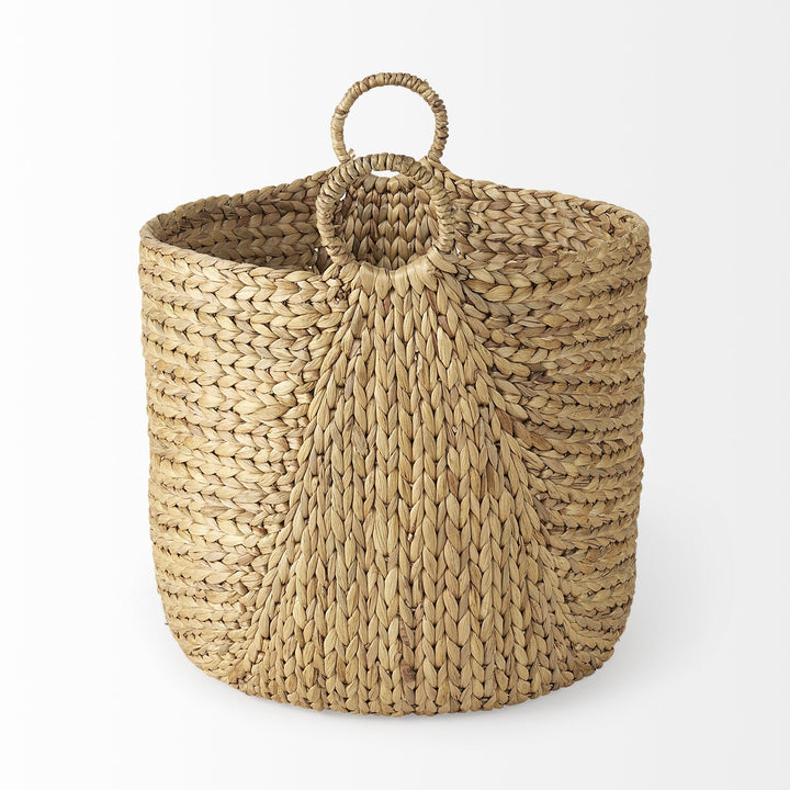 Set Of Three Braided Wicker Storage Baskets Image 3