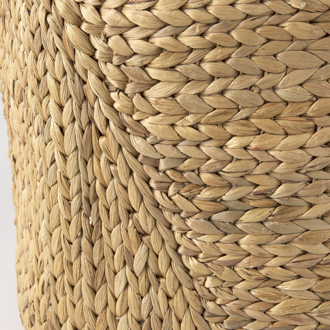 Set Of Three Braided Wicker Storage Baskets Image 6