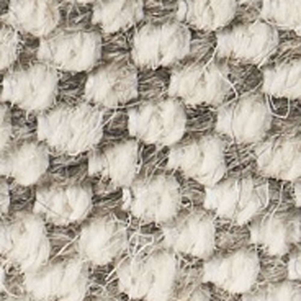 18" Beige Wool Ottoman Image 6