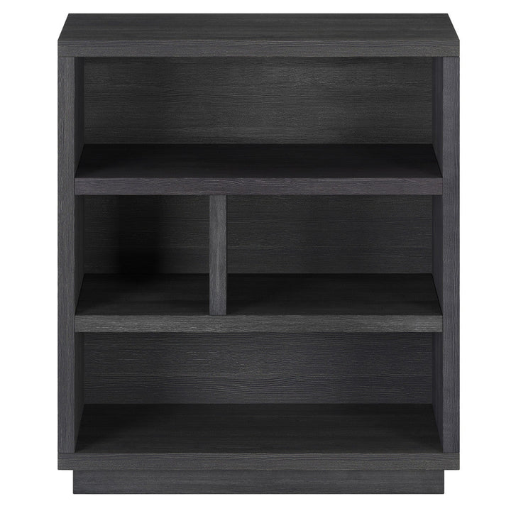 32" Gray Four Tier Standard Bookcase Image 2