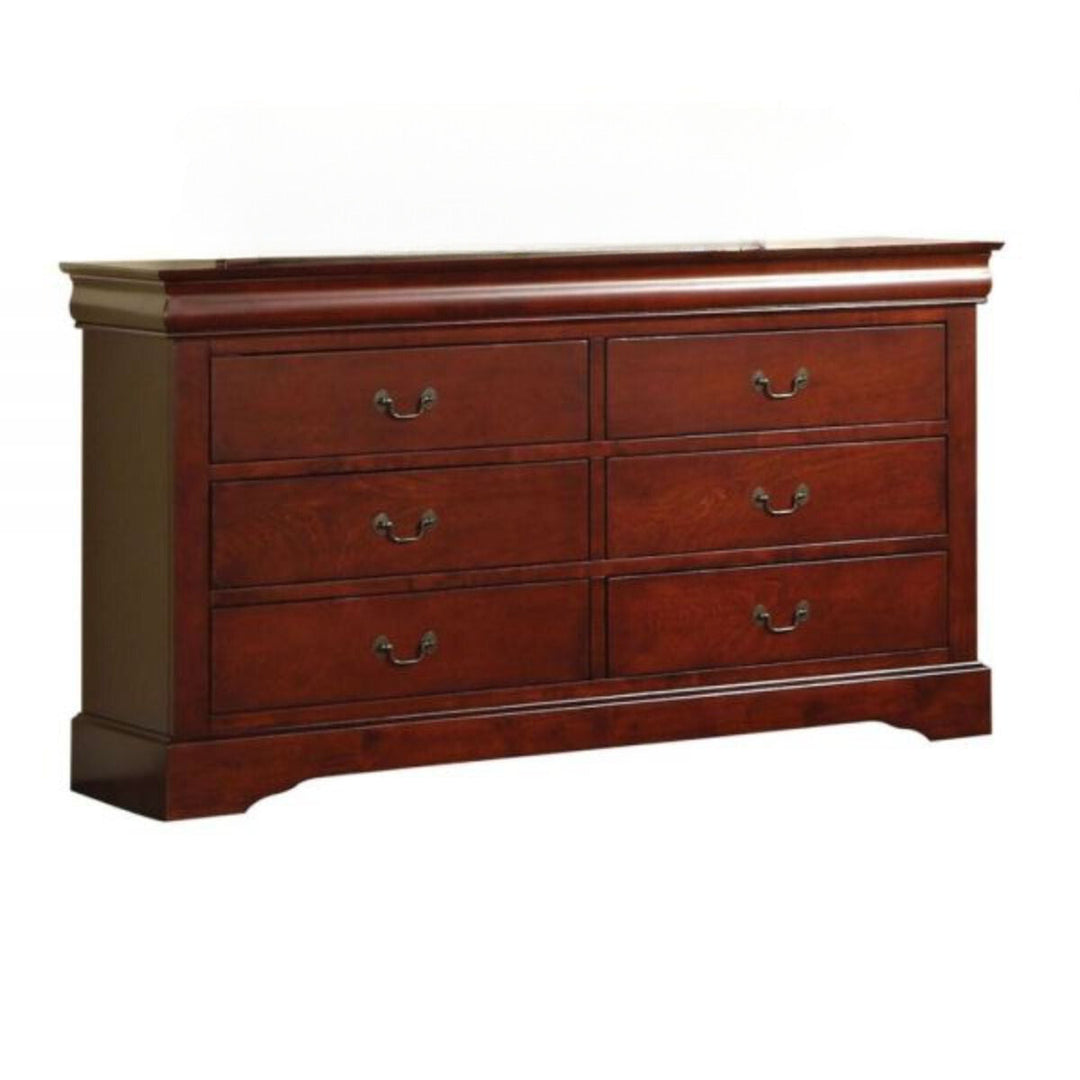 60" Brown Solid and Manufactured Wood Six Drawer Double Dresser Image 5