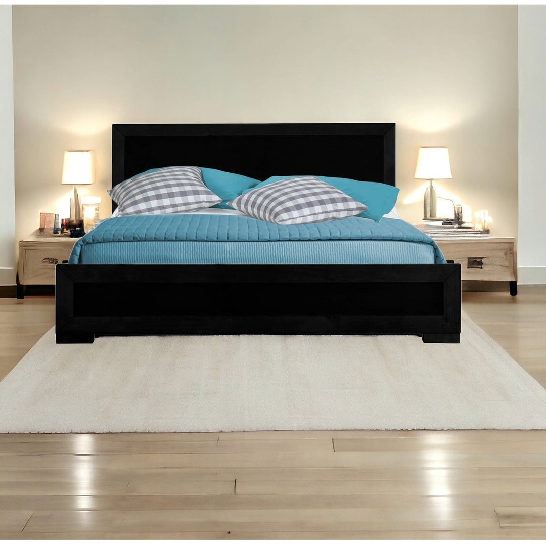 Espresso Wood Full Platform Bed Image 3