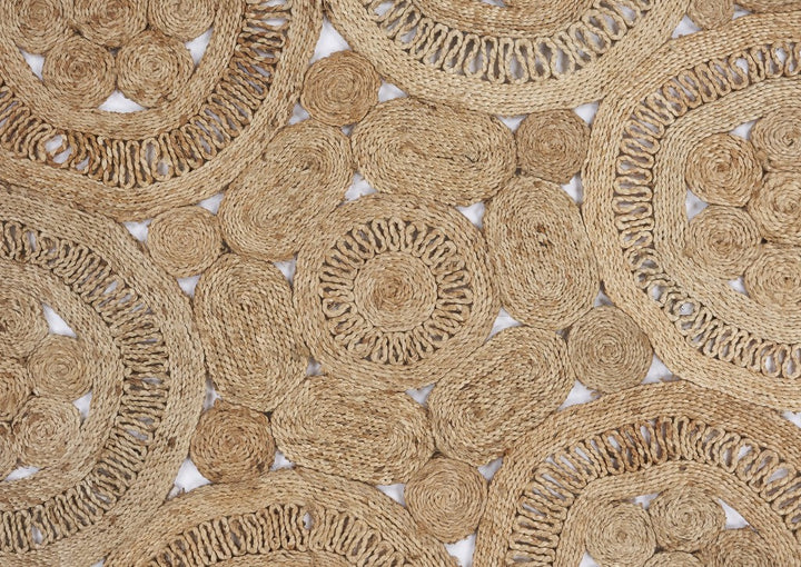 Floral Fantasy Natural Jute Area Rug Image 5