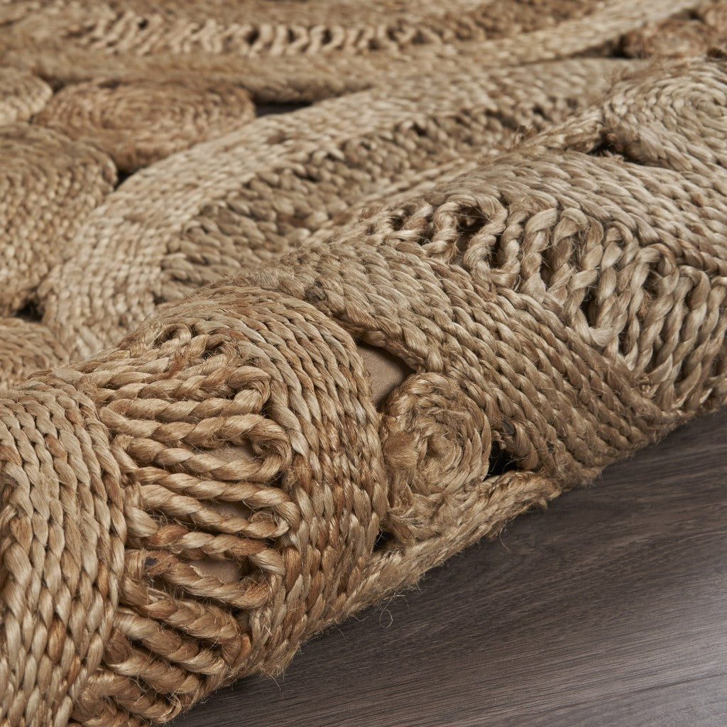 Floral Fantasy Natural Jute Area Rug Image 8