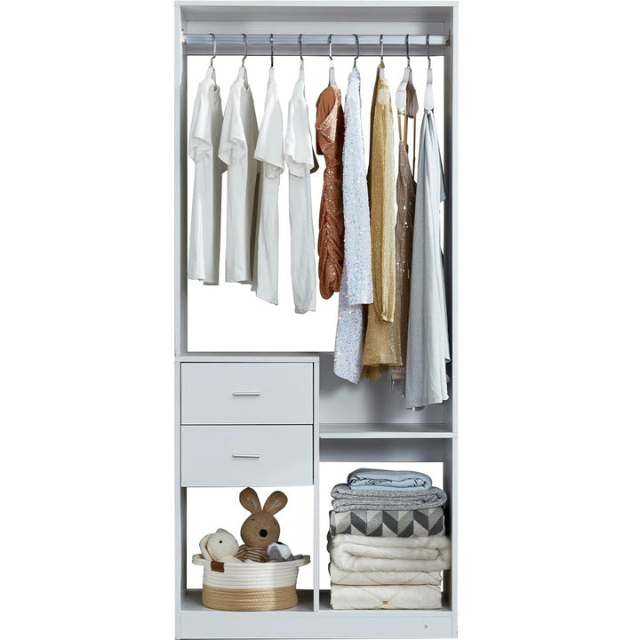 Livelylodge Closet Organizer System with Closet Drawers, Clothes Organizer with Closet Shelves Wall Mounted, Wardrobe Image 7