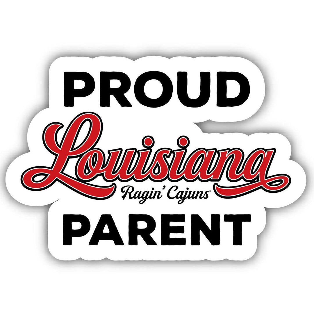 Louisiana at Lafayette 4-Inch Laser Cut Proud Parent Decal Sticker Officially Licensed Collegiate Product Image 1