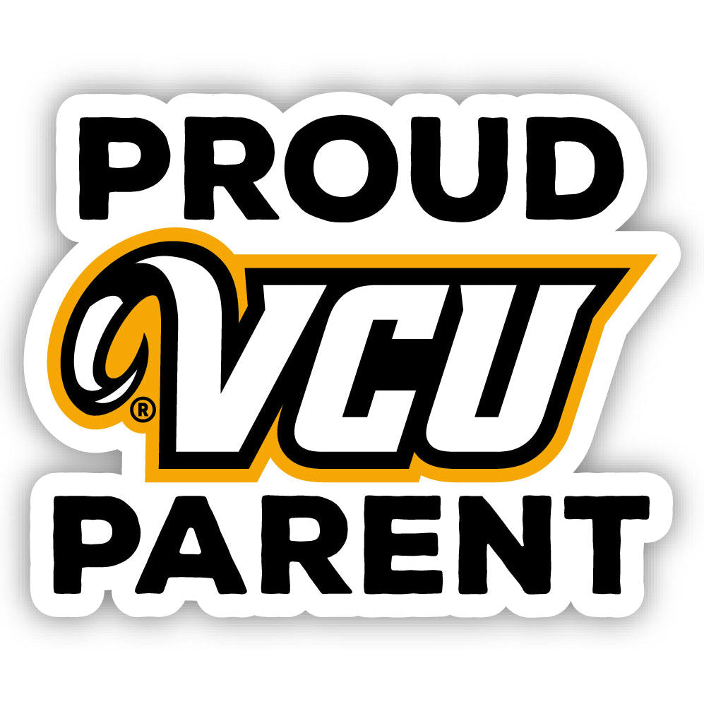 Virginia Commonwealth 4-Inch Laser Cut Proud Parent Decal Sticker Officially Licensed Collegiate Product Image 1