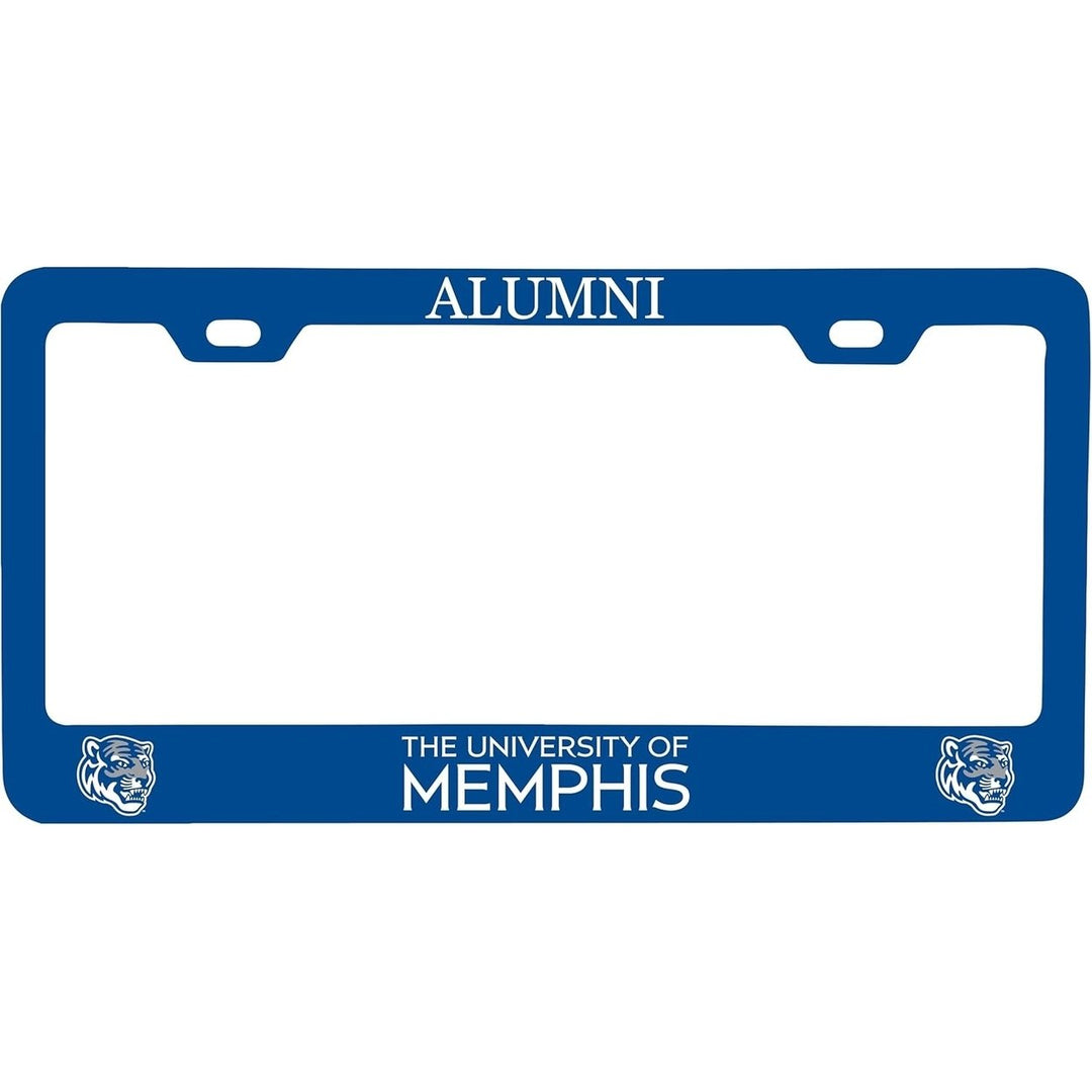 NCAA Memphis Tigers Alumni License Plate Frame - Colorful Heavy Gauge Metal, Officially Licensed Image 1