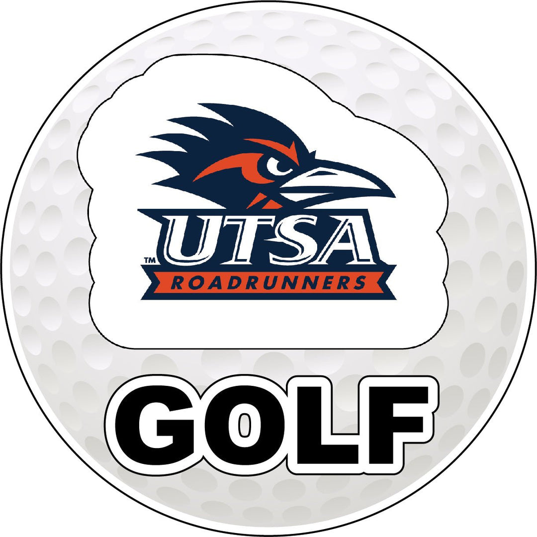 UTSA Road Runners 4-Inch Golf Vinyl Decal Officially Licensed Collegiate Product Image 1