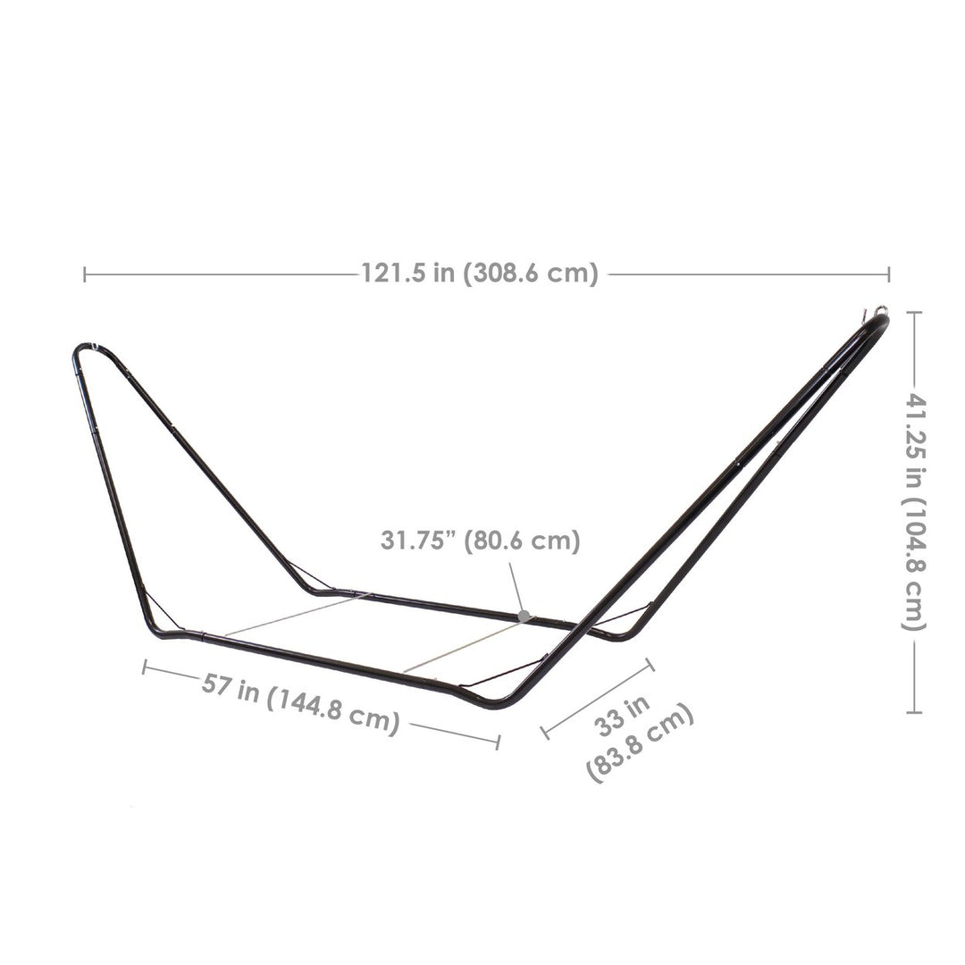 Sunnydaze Powder-Coated Steel Portable Hammock Stand - 10 ft Image 3