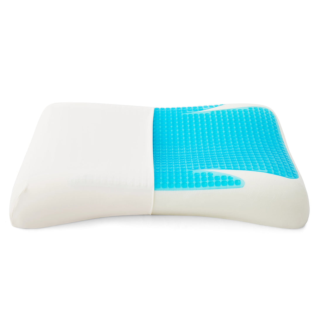 Gel-Infused Memory Foam Bed Pillow, Cooling Pillow for Hot Sleepers, Single Pack Image 5