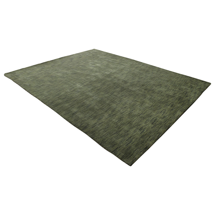 Rugsotic Hand Knotted Wool Area Rug Solid Green L00111 5x8 Image 7