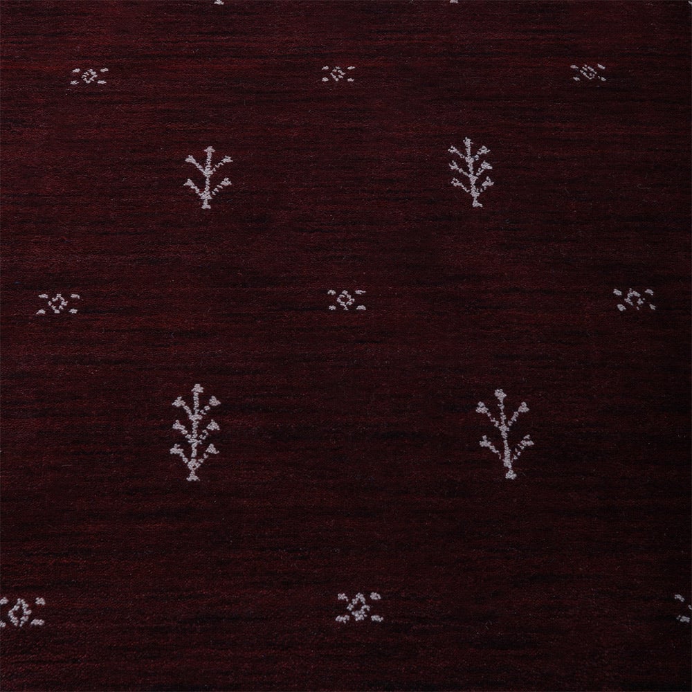 Rugsotic Hand Knotted Wool Area Rug 5x8 Red White Contemporary L00501 Image 4