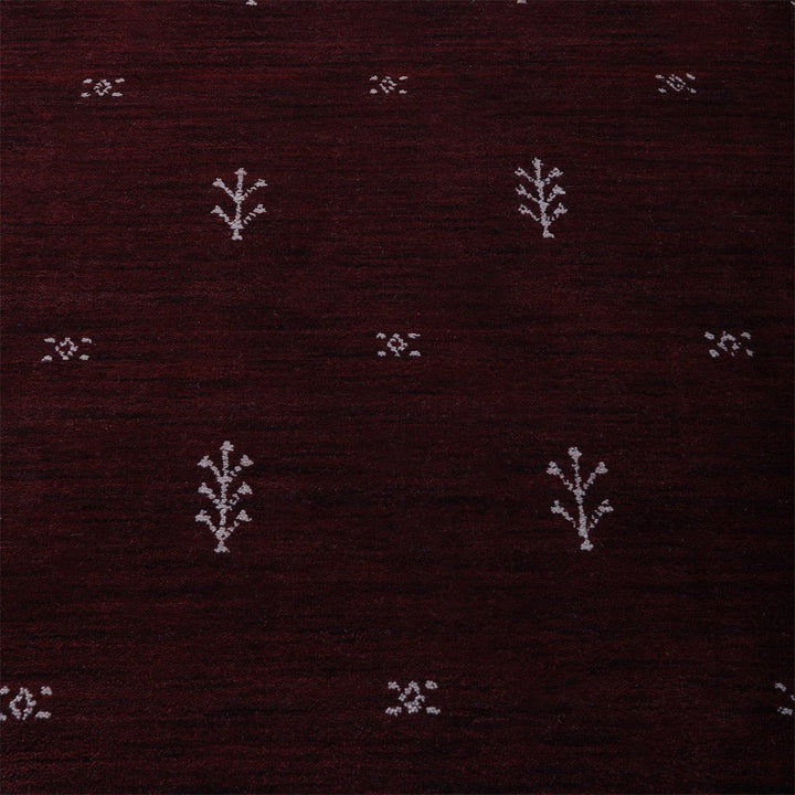 Rugsotic Hand Knotted Wool Area Rug 5x8 Red White Contemporary L00501 Image 4