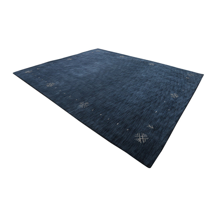 Rugsotic Hand Knotted Wool Area Rug Contemporary Blue L00516 5x8 ft Durable Image 3