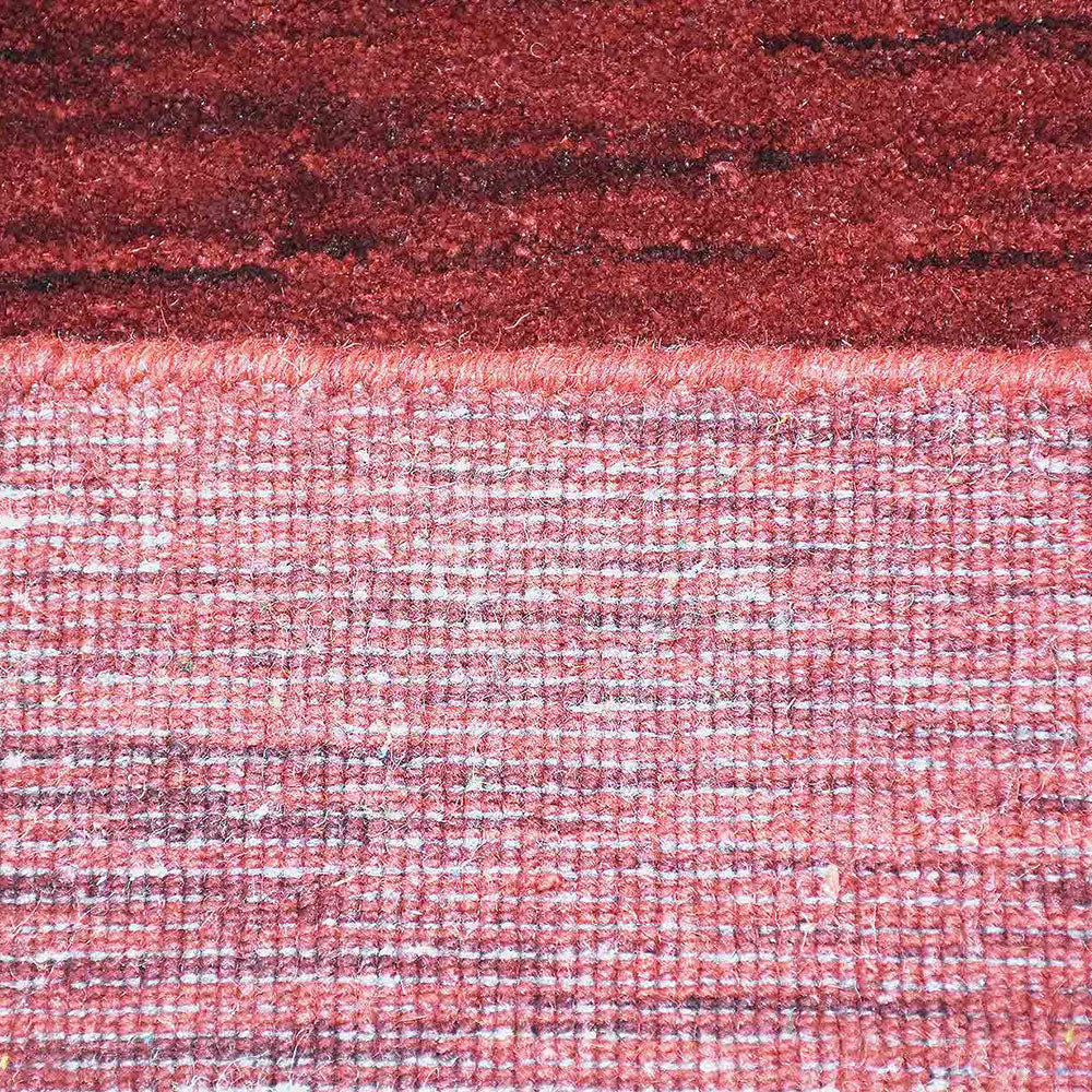 Rugsotic Hand Knotted Wool Area Rug Contemporary Red L0B102 5x8 feet Image 5