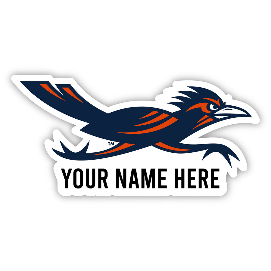 UTSA Road Runners Customizable Round Vinyl Decal Sticker Officially Licensed Collegiate Product Image 1