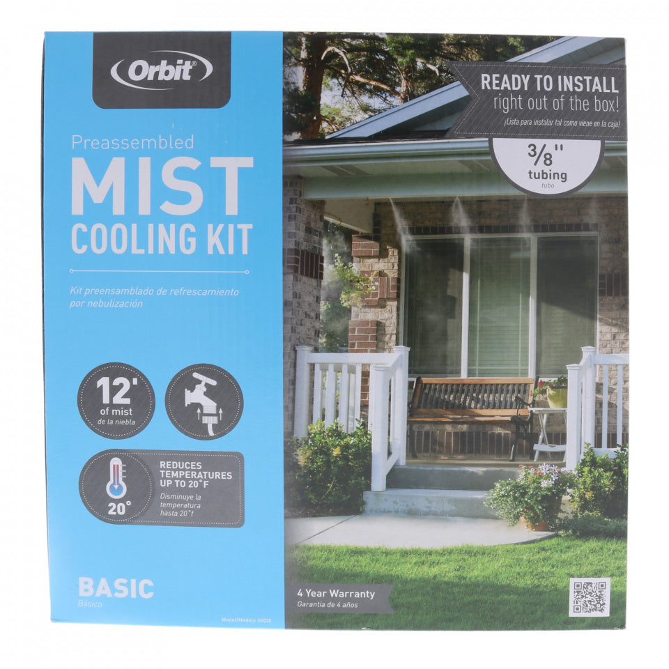 Orbit Preassembled Mist Cooling Kit Outdoor Patio Pool 6 Nozzles 10 Feet Image 2