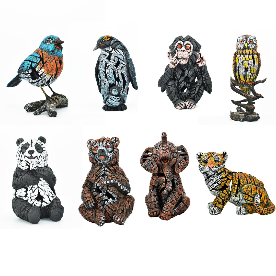 Adam and Friends Stone Resin Wilderness Statue Collection Sculpture 8-Piece Multi Image 1