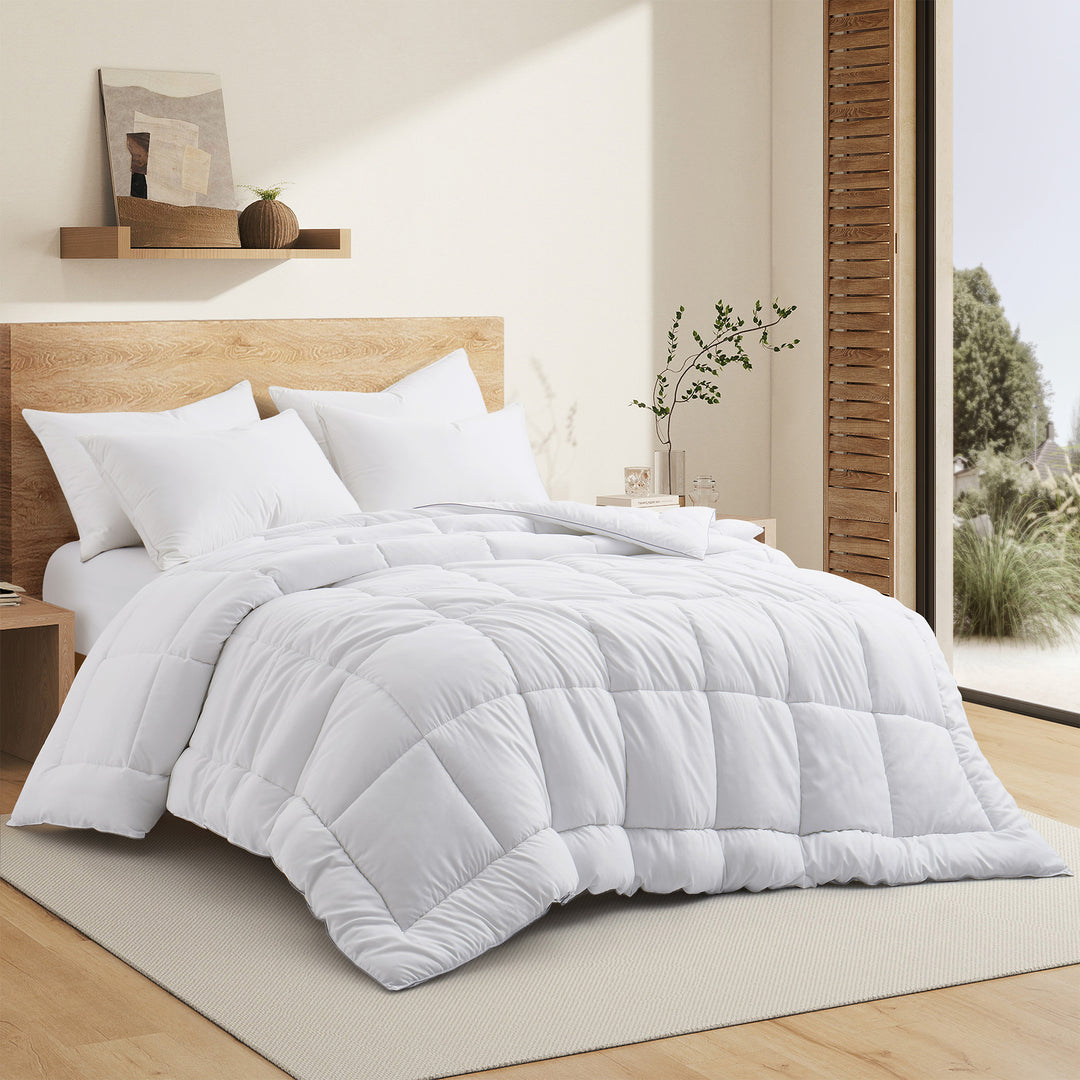 Puredown All Seasons Down Alternative Comforter Twin Full Queen King Machine Washable Image 1