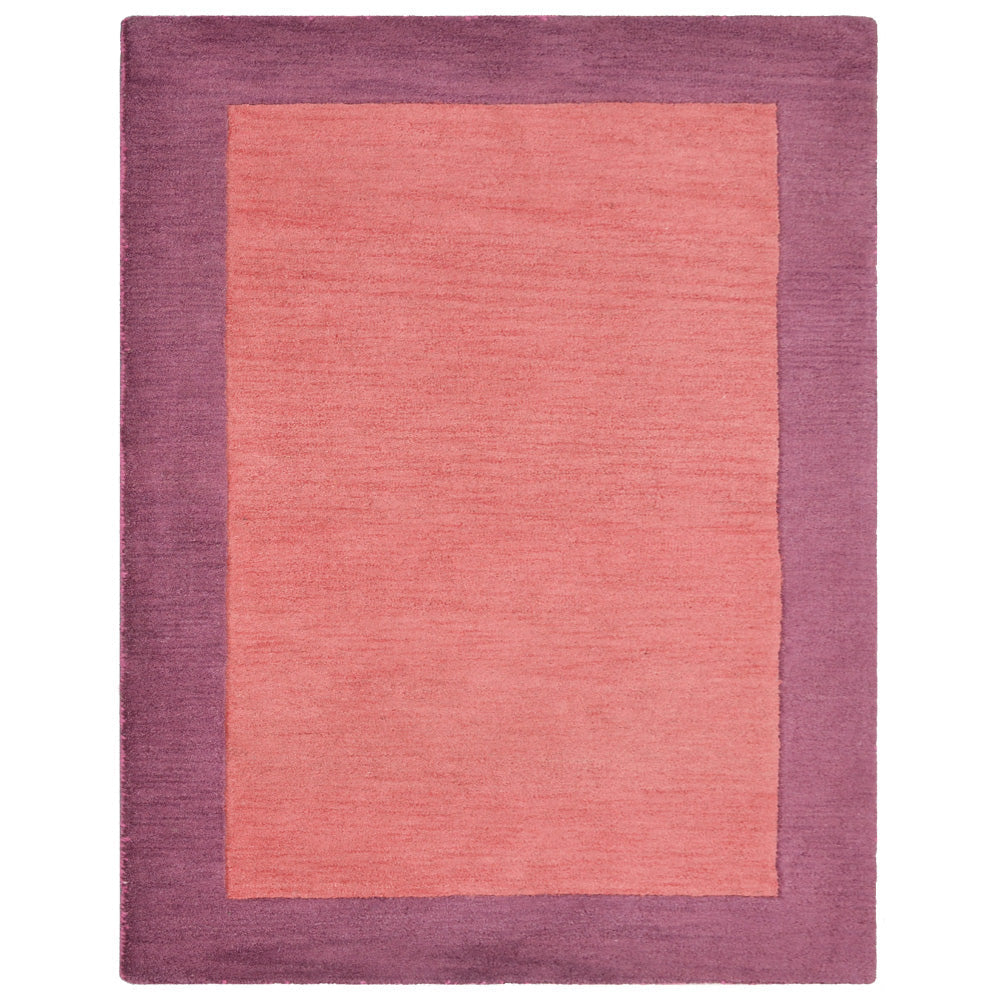 Hand Tufted Wool 4x6 Area Rug Contemporary Orange Purple K00201 Image 2